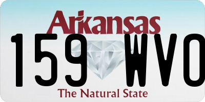 AR license plate 159WVO