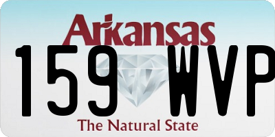 AR license plate 159WVP