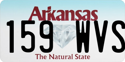 AR license plate 159WVS