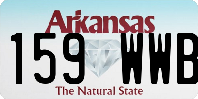 AR license plate 159WWB