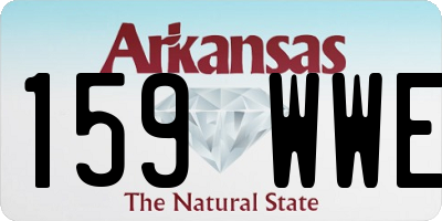 AR license plate 159WWE