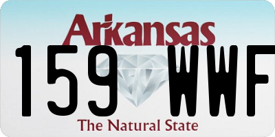 AR license plate 159WWF