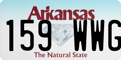 AR license plate 159WWG