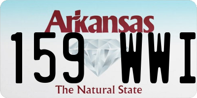 AR license plate 159WWI