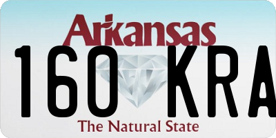AR license plate 160KRA