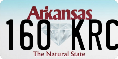 AR license plate 160KRC