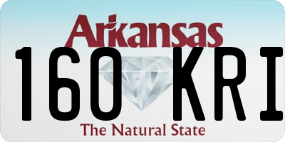 AR license plate 160KRI