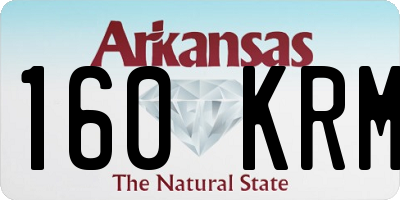 AR license plate 160KRM