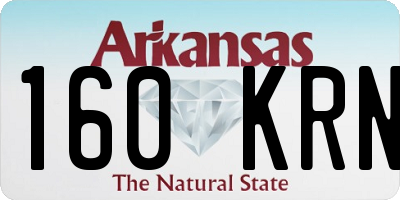 AR license plate 160KRN