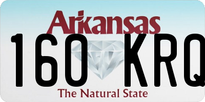 AR license plate 160KRQ