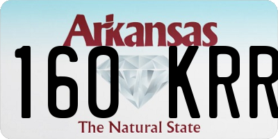 AR license plate 160KRR