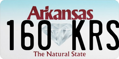 AR license plate 160KRS