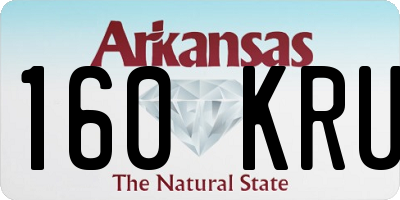 AR license plate 160KRU