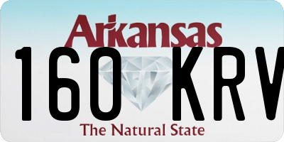 AR license plate 160KRV