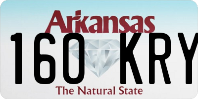 AR license plate 160KRY