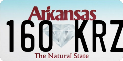 AR license plate 160KRZ