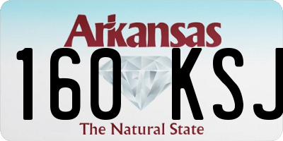 AR license plate 160KSJ