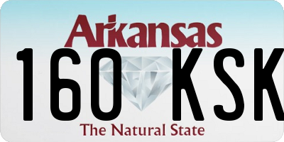 AR license plate 160KSK