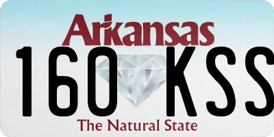 AR license plate 160KSS