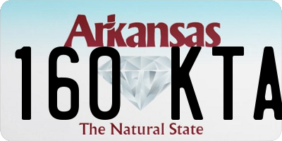 AR license plate 160KTA