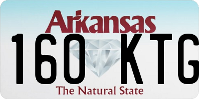 AR license plate 160KTG