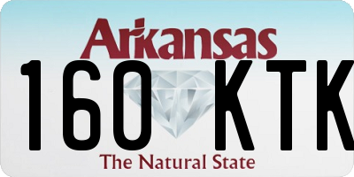 AR license plate 160KTK