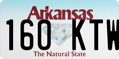 AR license plate 160KTW