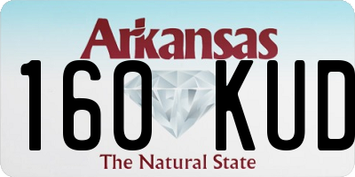 AR license plate 160KUD