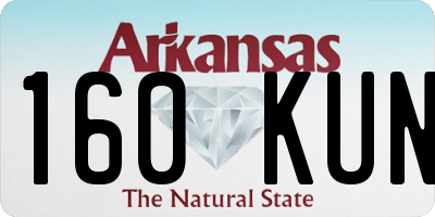 AR license plate 160KUN
