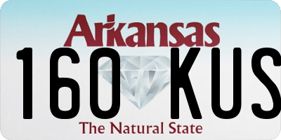 AR license plate 160KUS