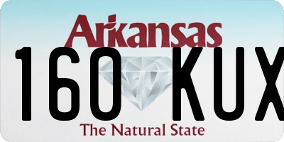 AR license plate 160KUX