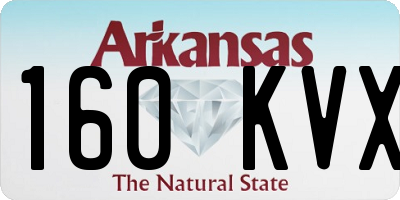 AR license plate 160KVX