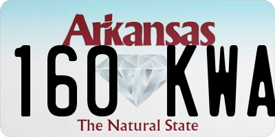 AR license plate 160KWA
