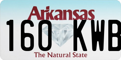 AR license plate 160KWB