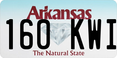 AR license plate 160KWI