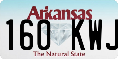 AR license plate 160KWJ