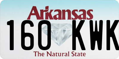 AR license plate 160KWK