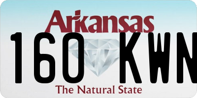 AR license plate 160KWN