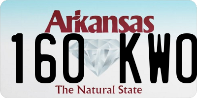 AR license plate 160KWO