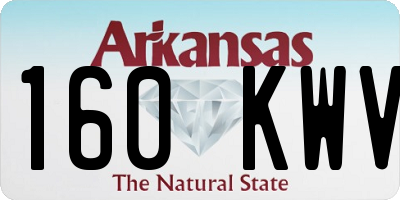 AR license plate 160KWV