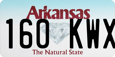 AR license plate 160KWX