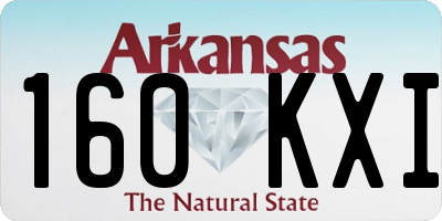 AR license plate 160KXI