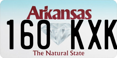 AR license plate 160KXK