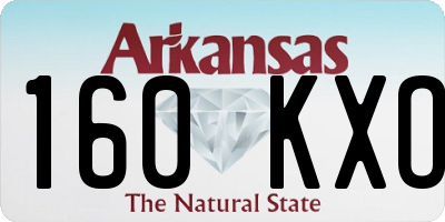AR license plate 160KXO
