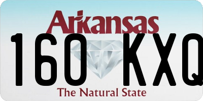 AR license plate 160KXQ