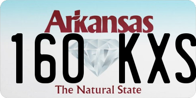 AR license plate 160KXS