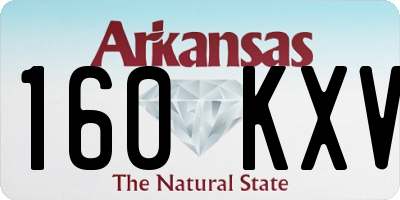 AR license plate 160KXV