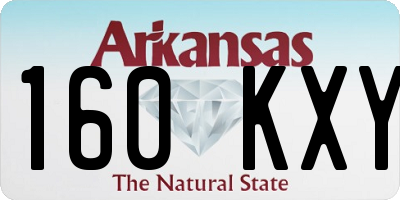 AR license plate 160KXY