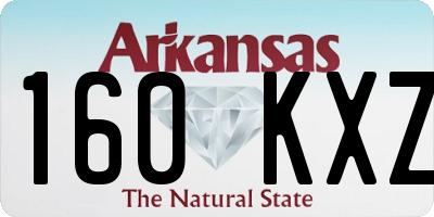 AR license plate 160KXZ