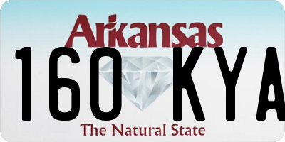 AR license plate 160KYA